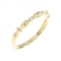 K18YG ダイヤモンド リング 0.02CT