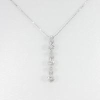 K18WG ダイヤモンドネックレス