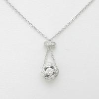 K18WG／750WG ダイヤモンドネックレス40％引き
