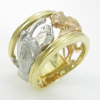 K18YG／PT／K18PG パンサー ダイヤモンドリング