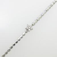 K18WG フラワー ダイヤモンドブレスレット