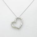 PT ハート ダイヤモンドネックレス