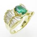 K18YG エメラルドリング