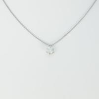 プラチナダイヤモンドネックレス 0．621ct・F・SI2・GOOD