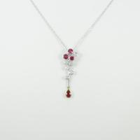 K18WG／K18YG ルビーネックレス20％引き