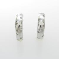 K18WG ダイヤモンドイヤリング