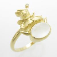 K18YG ピエロ ムーンストーンリング30％引き