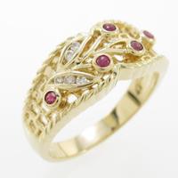 K18YG ルビーリング20％引き