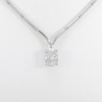 プラチナダイヤモンドネックレス 1．513ct・H・I1・オーバルカット30％引き