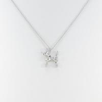 K18WG ドッグ ダイヤモンドネックレス5％引き