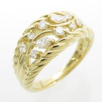 K18YG ダイヤモンドリング