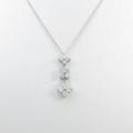 K18WG フラワー ダイヤモンドネックレス20％引き