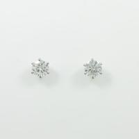 【リメイク】ST／プラチナダイヤモンドピアス 0．826ct・D・VS1?2・GOOD