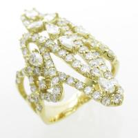 K18YG ダイヤモンドリング