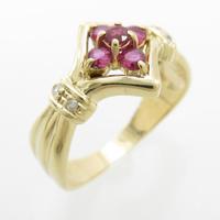 K18YG ルビーリング20％引き