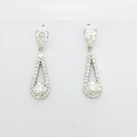 PT／K18WG ダイヤモンドピアス5％引き