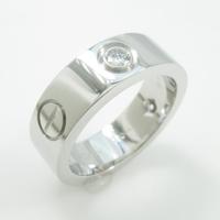 カルティエ ラブリング ハーフダイヤ10％引き