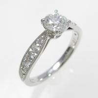 【リメイク】プラチナダイヤモンドリング 0．422ct・F・SI2・VERYGOOD