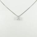 プラチナダイヤモンドネックレス 0．540ct・F・SI1・プリンアセスカット