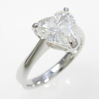 【リメイク】プラチナダイヤモンドリング 1．409ct・F・SI1・ハートシェイプ20％引き