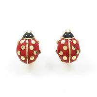 カルティエ テントウムシ エナメルイヤリング