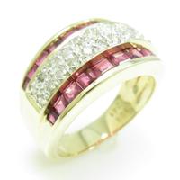 K18YG／K18WG ルビーリング