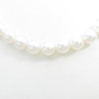 【新品】SV／K14WG アコヤパールネックレス・イヤリング 花珠