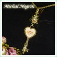 50%off!!Michal Negrin(ミハエルネグリン) ネックレス アンティーク調の鍵モチーフ 15396