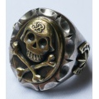 BEAR FOOT ベアフット 拘りの詰まったのメキシカンリング!!『SKULL＆BONE RING』【アメカジ・シルバー】BFR-MS