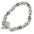 BWL(ビルウォールレザー)　 Baby Skull Mid Star Bracelet ベイビースカルミッドスターブレ　B503ML11