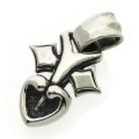 BWL(ビルウォールレザー)　ピアストハートチャームPierced Heart Charm　C317　 トップのみ