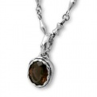 Bloody Mary（ブラッディマリー） フォッシル ペンダント w/スモーキークォーツ - 化石 BMP346-SQ