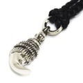 CHROME HEARTS(クロムハーツ)Claw w/Braid Leather クロウペンダント　chp115