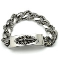 CHROME HEARTS(クロムハーツ)ID Floral Fancy Chain Bracelet　chb60