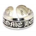 CHROME HEARTS(クロムハーツ)　スクロールラベルリング/スモール　SCROLL LABEL RING SM