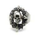 CRAZY PIG DESIGNS(クレイジーピッグ)　WREATH SKULL Ring #1106 リーススカルリング