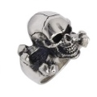 CRAZY PIG DESIGNS(クレイジーピッグ)　　LARGE 3D SKULL&CB ラージスカルスリィーディークロスボーンスカル　#820