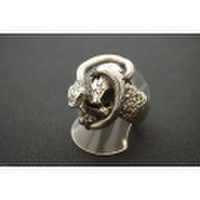 CRAZY PIG DESIGNS(クレイジーピッグ)　スカル＆スネークリング　#59