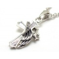 CZウィング×クロス・シルバーペンダント/p048