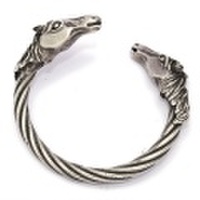 Gaboratory（ガボラトリー）　Horse heads cable wire bangle /swbr002
