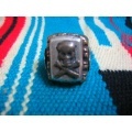 HTC MEXICAN RING リング SQUARE スカル(BRONSE)