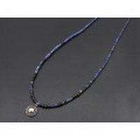 IDEALISM SOUND（イディアリズムサウンド）　Lapis Lazuli Beads Necklace w/Marquise Flower（ラピスラズリビーズネックレス マーキスフラワー）