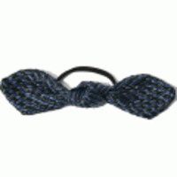 Jennifer Ouellette◆ラフィア&リボンヘアゴム◆ネイビーmix