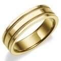 K18YG 　ミルグレイン・ツーロウ　マリッジリング（結婚指輪）5mm (N051OXX191N3*01-K18YG)