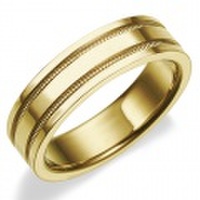 K18YG 　ミルグレイン・ツーロウ　マリッジリング（結婚指輪）5mm (N051OXX191N3*01-K18YG)