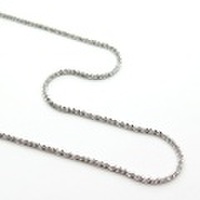 K18ホワイトゴールド　クリスクロスチェーン　50cm　1.4mm