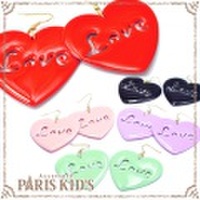 Love カラー ハート ピアス パリスキッズ本店 原宿 pariskid’s 公式 通販 安い ymgir colpo