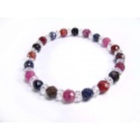 MIXサファイア　カットブレスレット