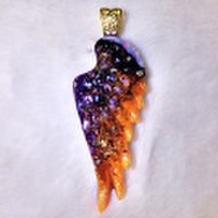 ORGONITE 天使の翼ペンダント with OPAL
