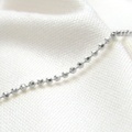 Pt850 プラチナ　カットボールブレスレット　18cm　1.0mm